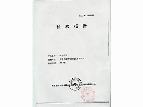 帆布手套报告
